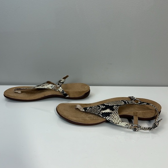Vionic Kirra Natural Snake Thong Sandal Size 9 - Picture 3 of 15
